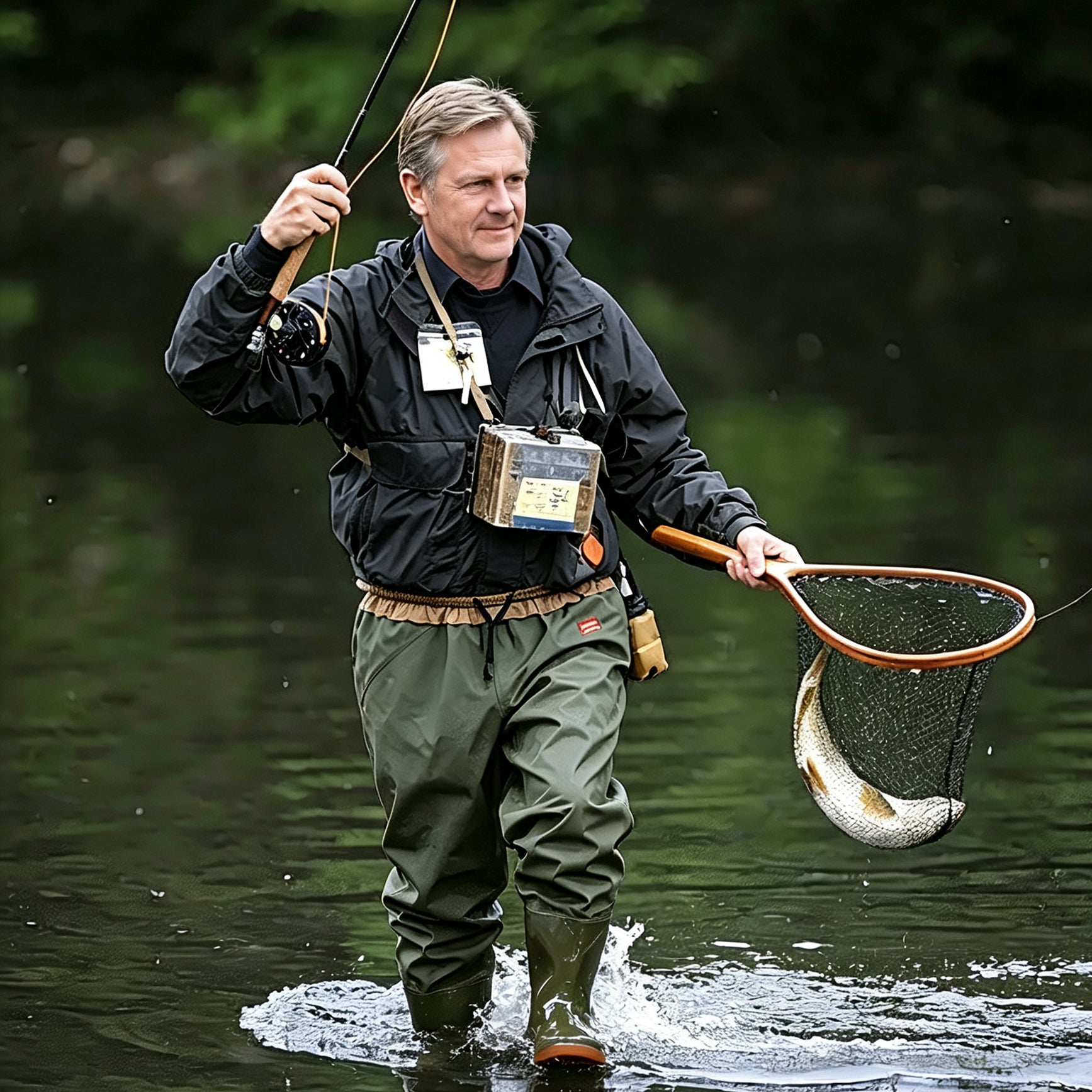 Waist-high waders