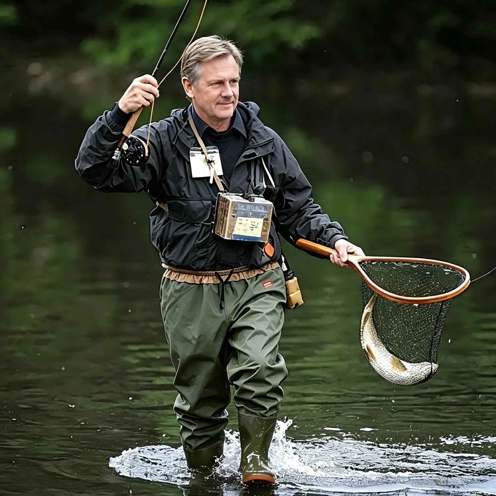Waist-high waders