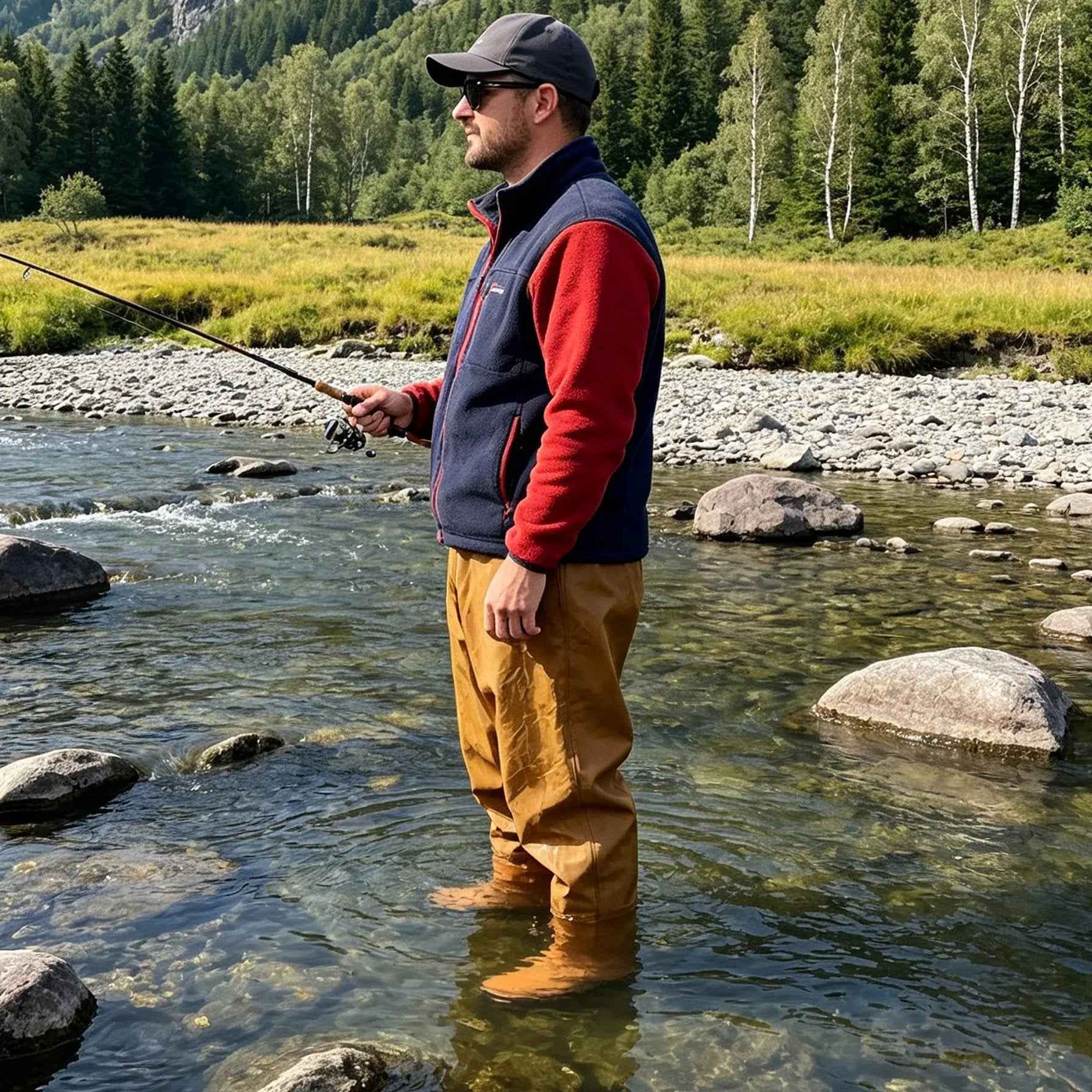Waist-high waders