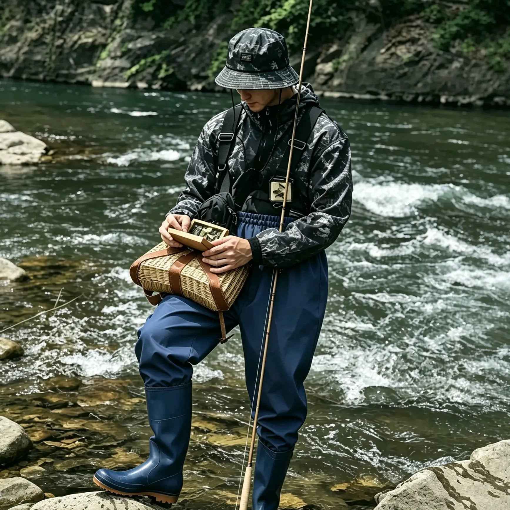 Waist-high waders